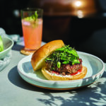 Lamb burger on a bun