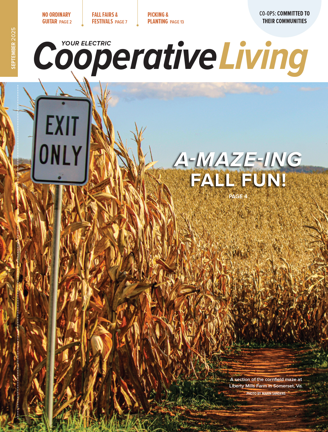 Cover of September issue of Cooperative Living