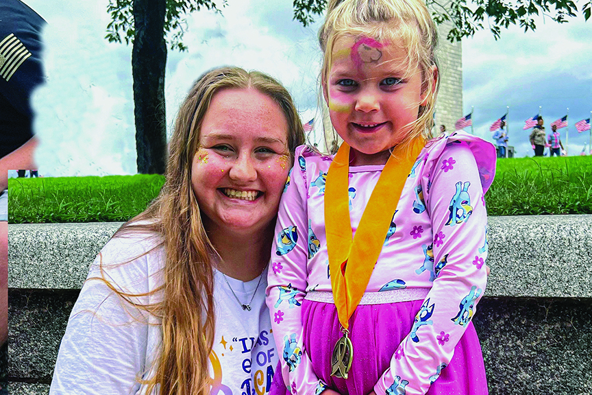 Kayla Coppage and Adley Gordon at CureFest 2024.