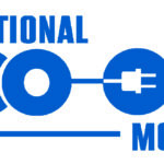 Blue National Co-op Month logo