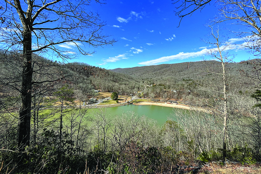Landscape on a clear winters day at Hungry Mother