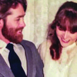 Gary and Shirley Moore pictured cutting their cake during their wedding ceremony in 1986