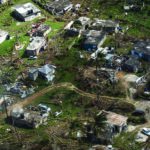 Aerial view of Bethel Town, Jamaica, after Hurricane Melissa