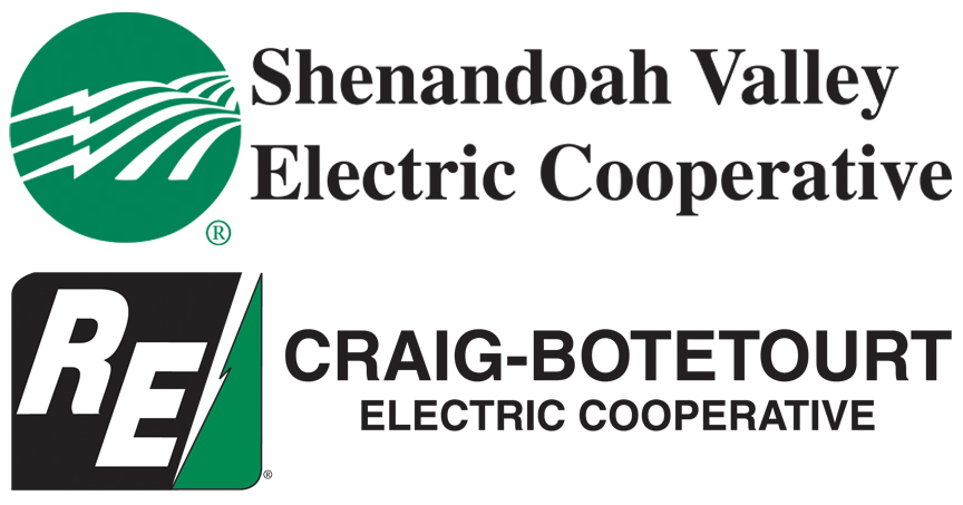 Shenandoah Valley Electric Cooperative and Craig-Botetourt Electric Cooperative logos