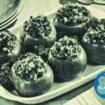 1969 image of broccoli stuffed tomatoes