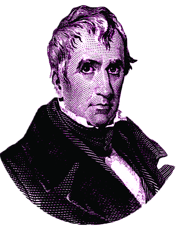 Illustrated portrait of William Henry Harrison