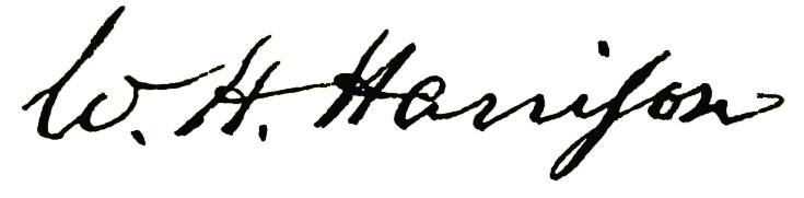 William Henry Harrison's signature