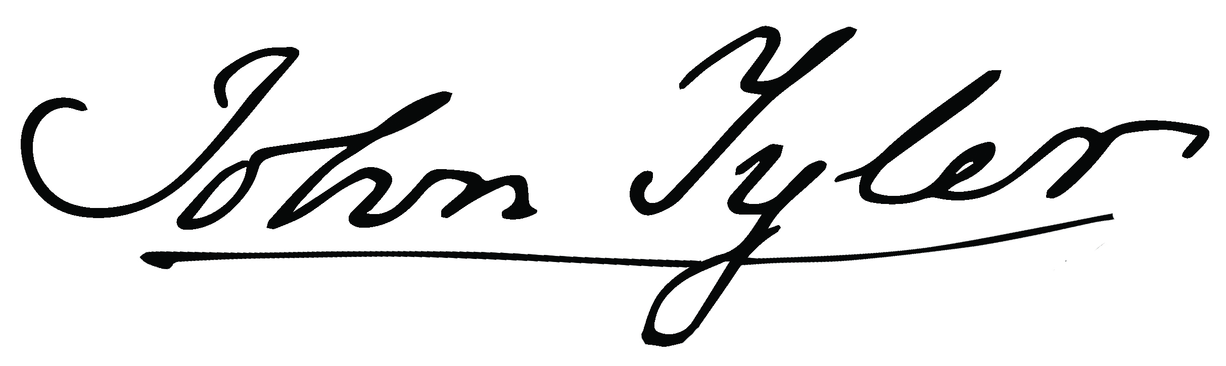 John Tyler's signature