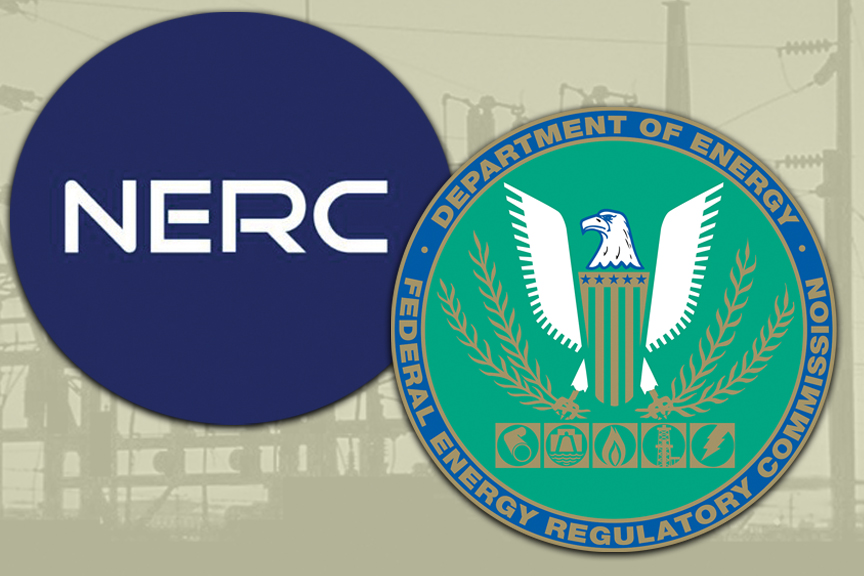 NERC and FERC logos