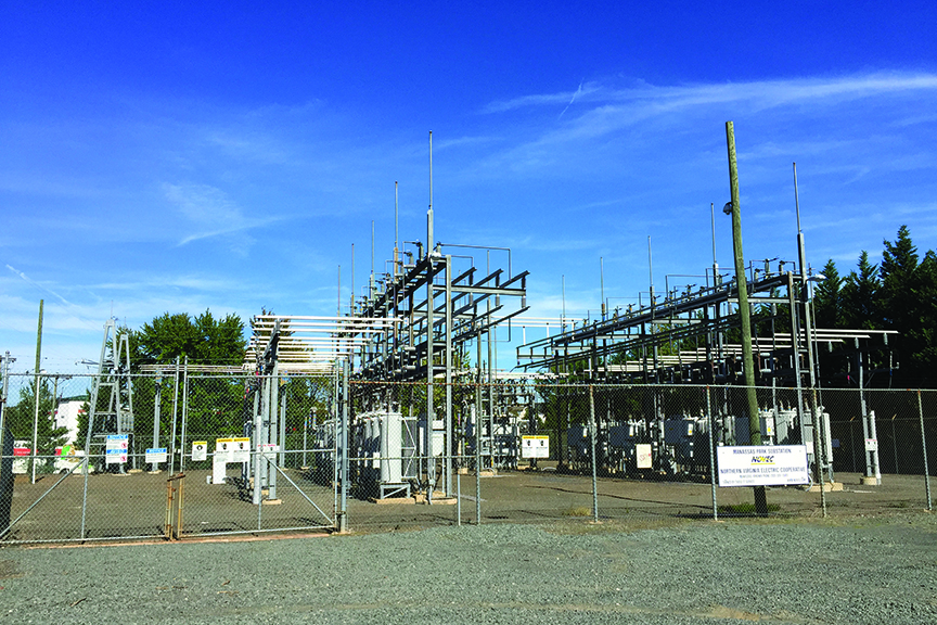 Exterior shot of Manassas Park substation