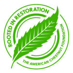 The American Chestnut Foundation logo, featuring a green leaf 